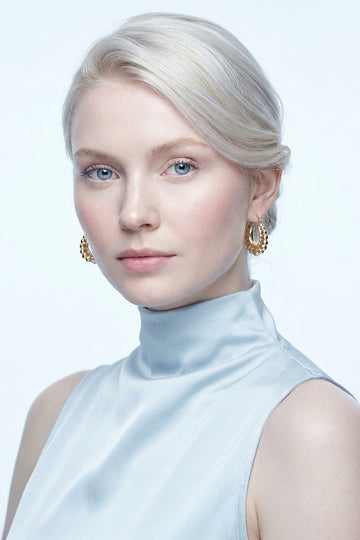Adorable Chunky Hoops With Heart For Women