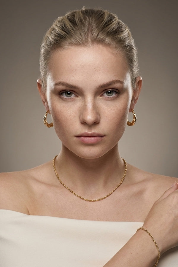 Artistic Twisted Braid Hoops For Women