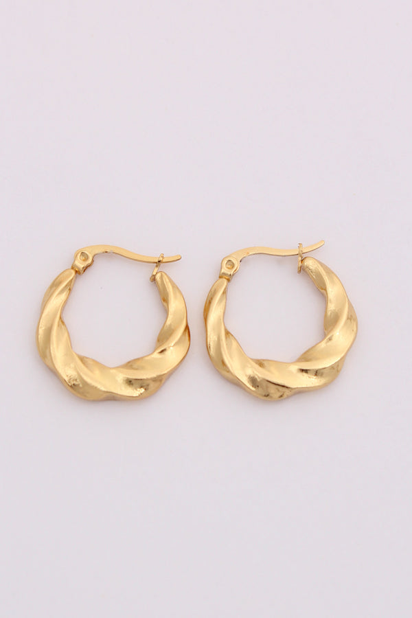 Artistic Twisted Braid Hoops For Women (ESHP014)