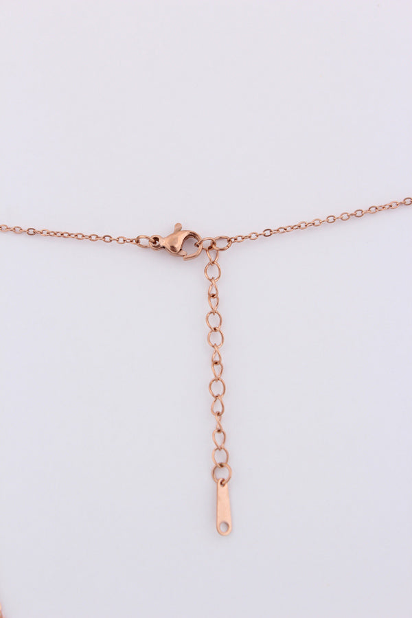 Copper Polish Pendant Composed With Flowers (P-002)