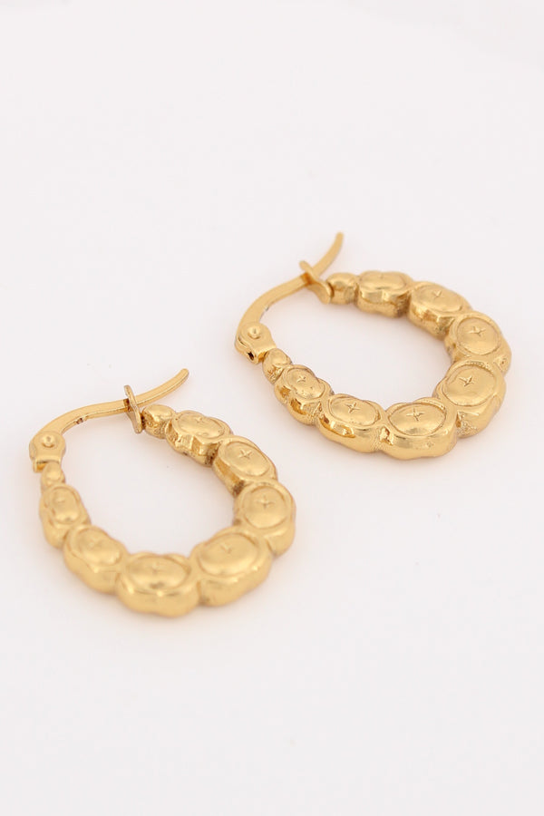 Cute Small Hoops With Bubbles For Women (ESHP007)