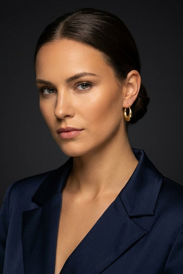 Dainty Mini Hoops With Texture For Women