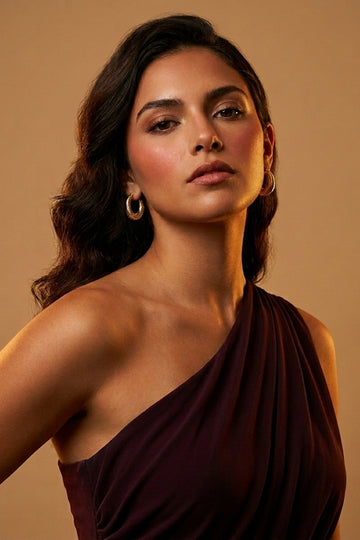 Delicate Classic Hoops With Small Texture For Women