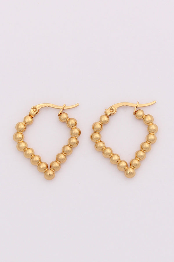 Delightful Hoops In Heart Shape And Bubbles For Women (ESHP011)