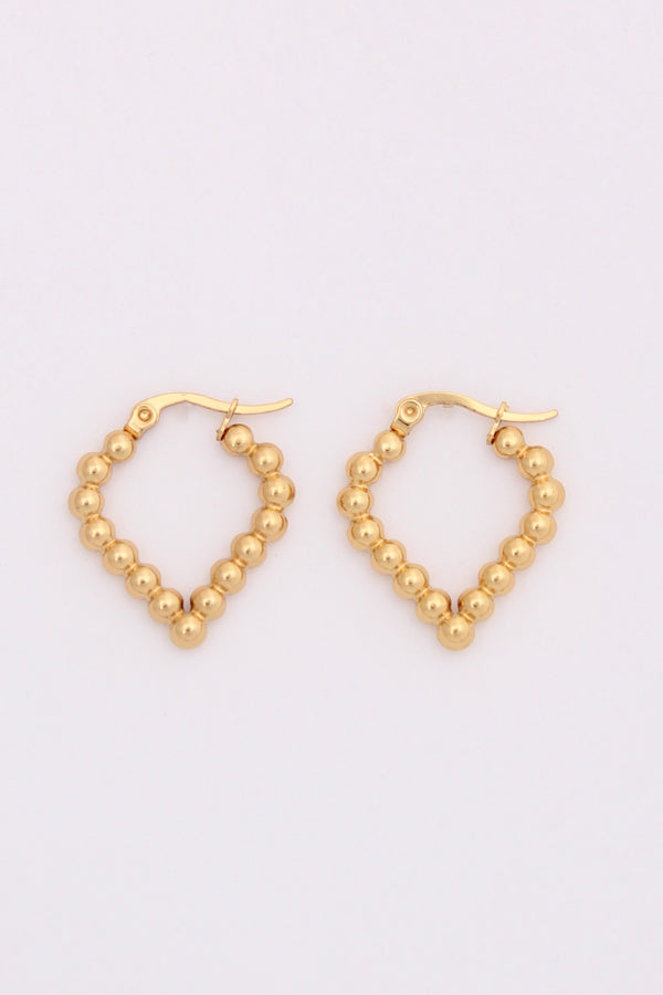 Delightful Hoops In Heart Shape And Bubbles For Women (ESHP011)