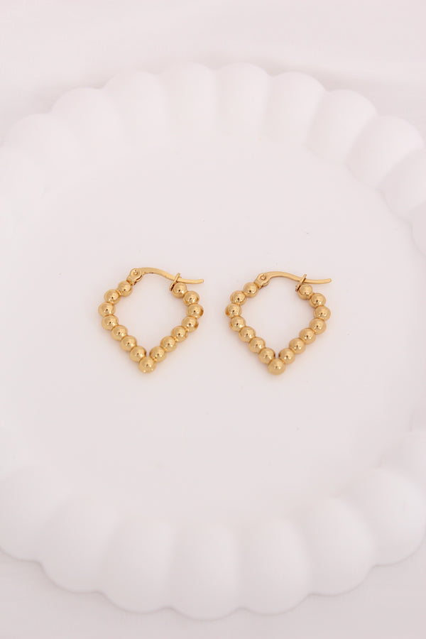 Delightful Hoops In Heart Shape And Bubbles For Women (ESHP011)