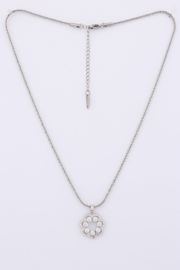 Eternal Pendant With Stone In Silver Polish (P036)