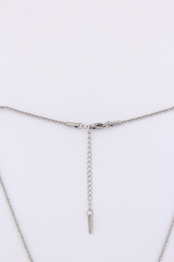 Eternal Pendant With Stone In Silver Polish (P036)