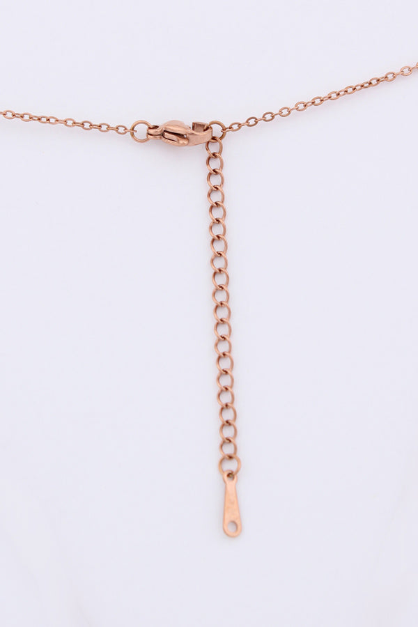 Evil Eye In Rosegold Polish Pendant Necklace (P-008-RG)