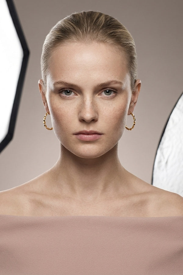 Glamorous Large Twisted Hoops For Women