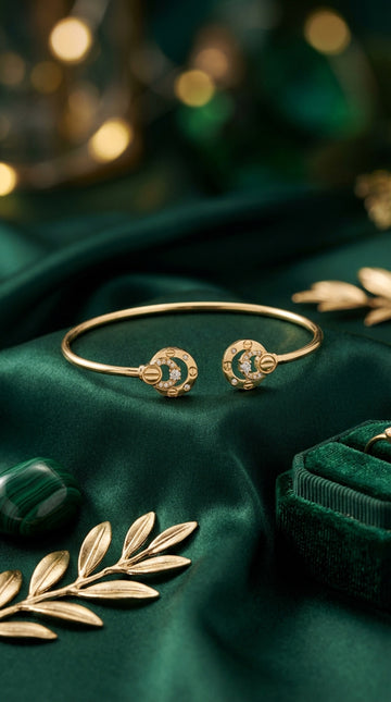 Gold Polish Anti Tarnish Slim Bangle (BA003-G)