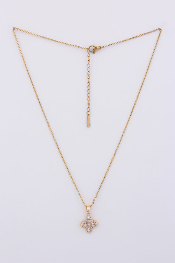 Golden Star Gold Polish Pendant Necklace (P-004)