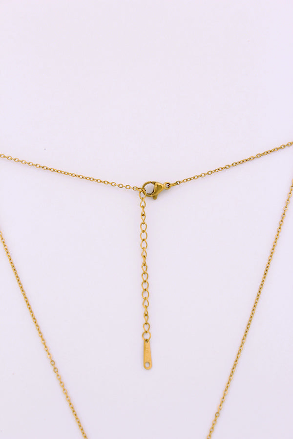 Golden Star Gold Polish Pendant Necklace (P-004)