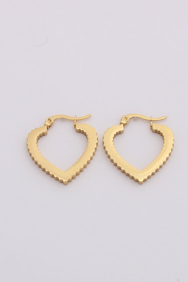 Lovely Hoops In Heart Shape For Women (ESHP009)