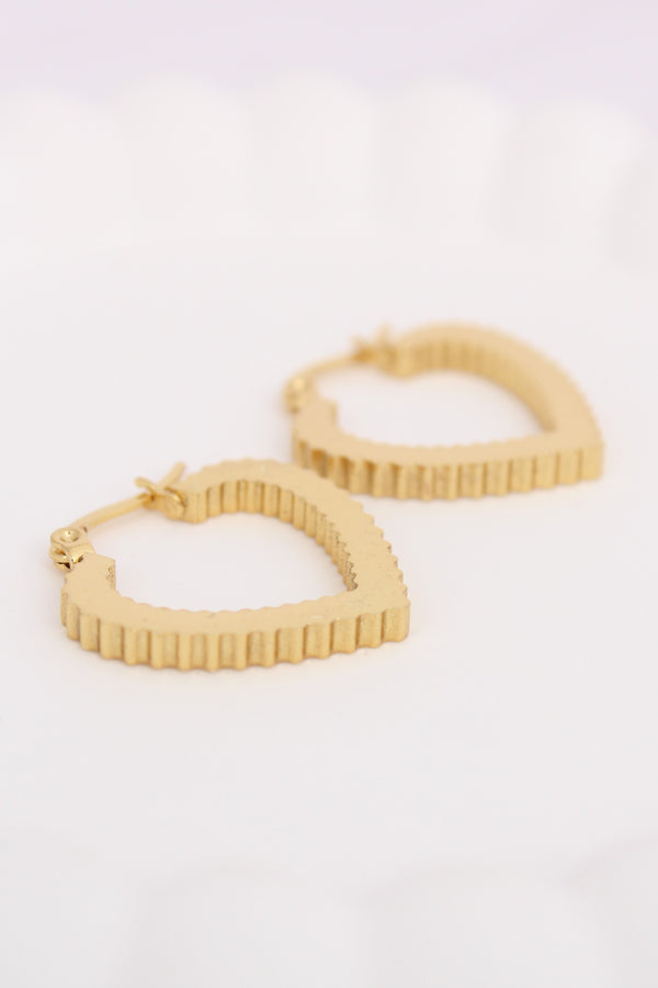 Lovely Hoops In Heart Shape For Women (ESHP009)