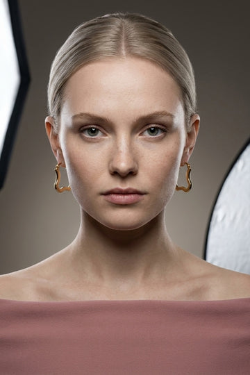 Lustrous Hoops In Classic Polish For Women