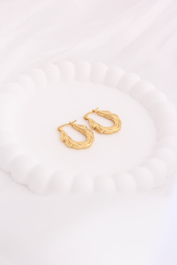 Modern Hoops With Chunky Design For Women (ESHP034)