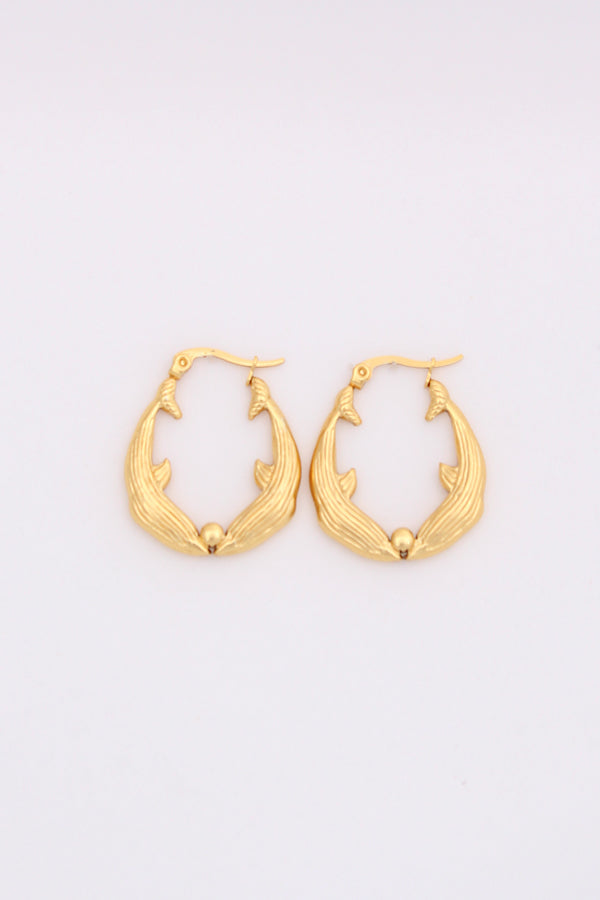 Playful Hoops With Fish For Women (ESHP031)