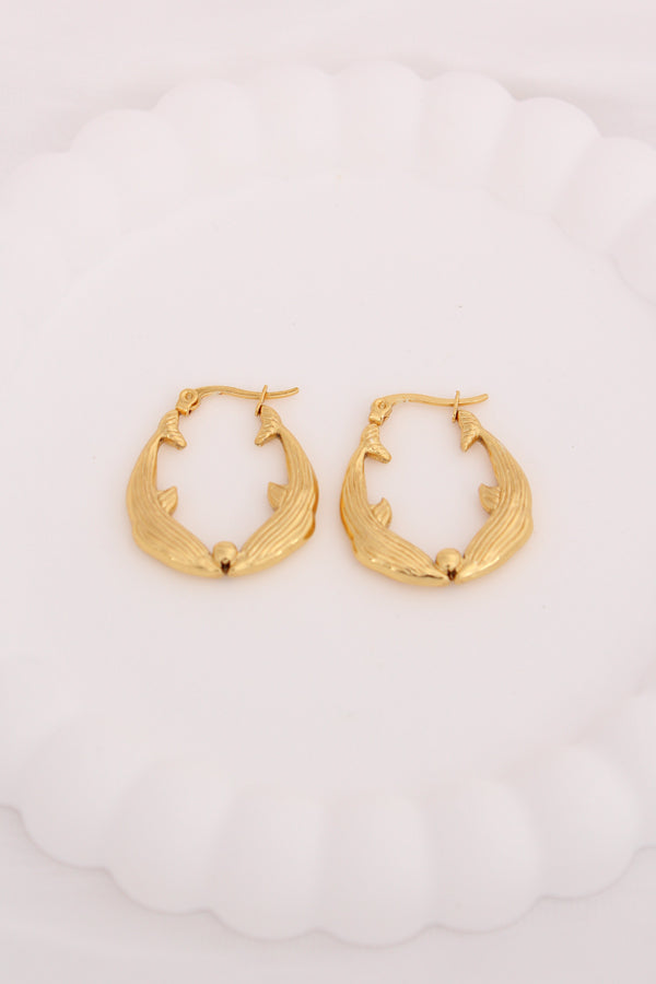 Playful Hoops With Fish For Women (ESHP031)