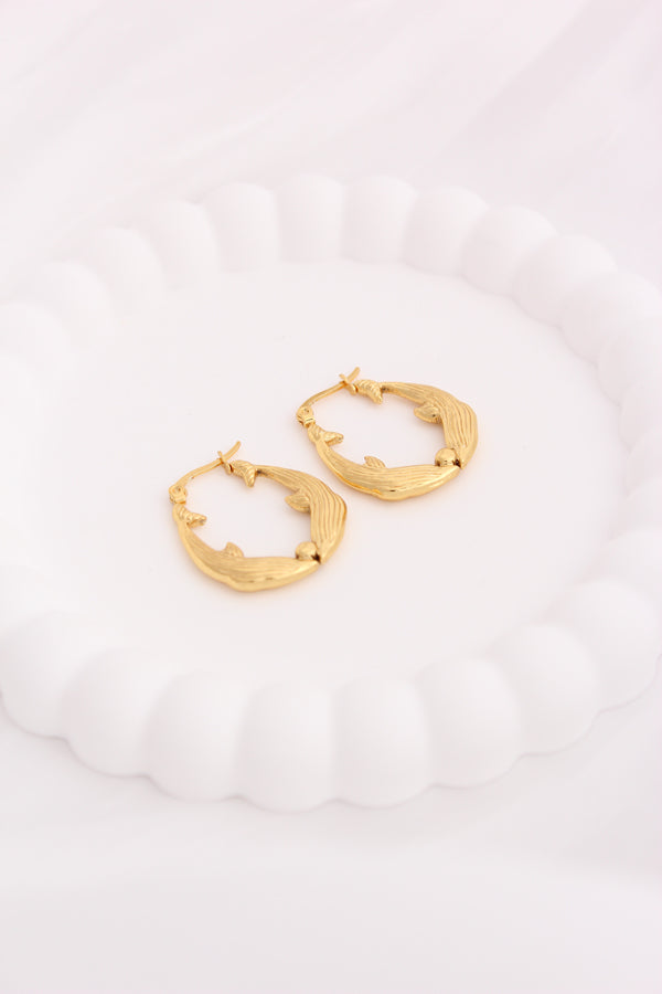Playful Hoops With Fish For Women (ESHP031)