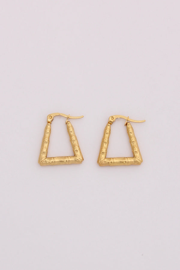 Radiant Small Texture Hoops For Women (ESHP028)