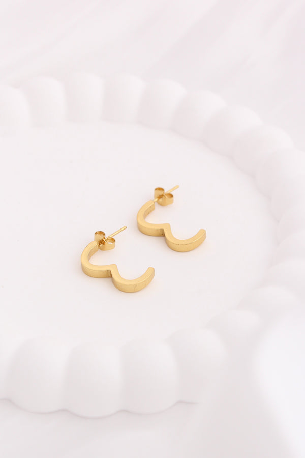 Refined Half Hoops In Classic Design For Women (ESHP041)