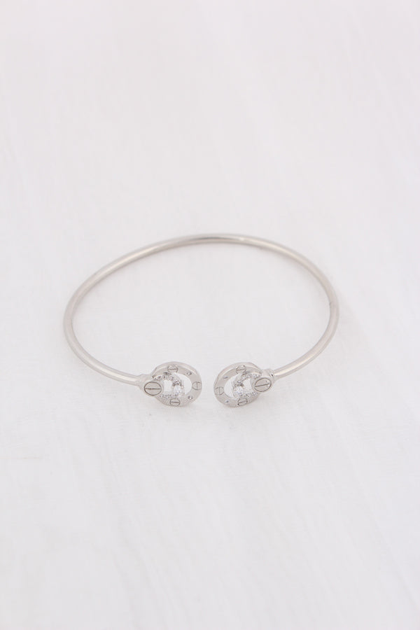 Silver Polish Anti Tarnish Slim Bangle (BA003-S)