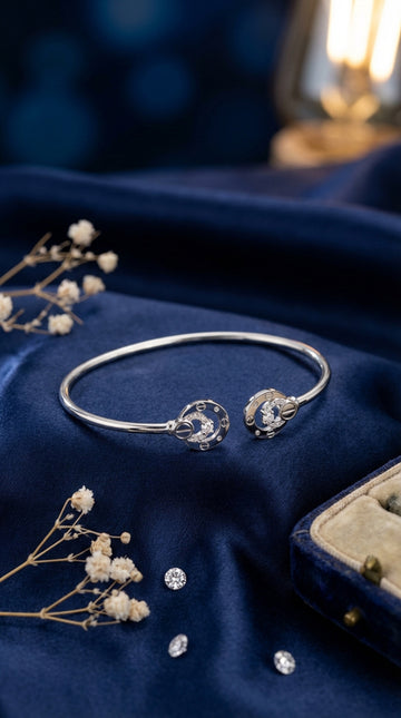 Silver Polish Anti Tarnish Slim Bangle (BA003-S)