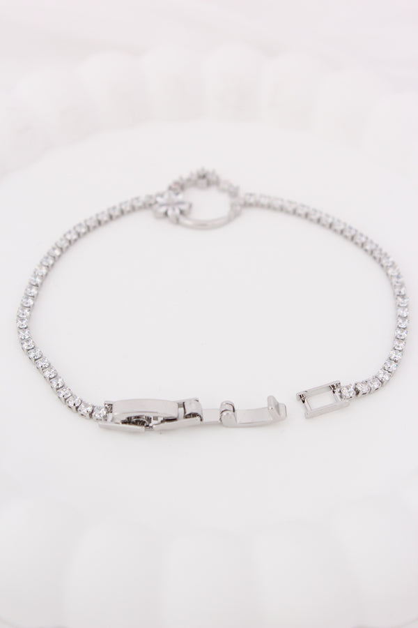 Silver Polish Bracelet With Center Pendant (BR008)