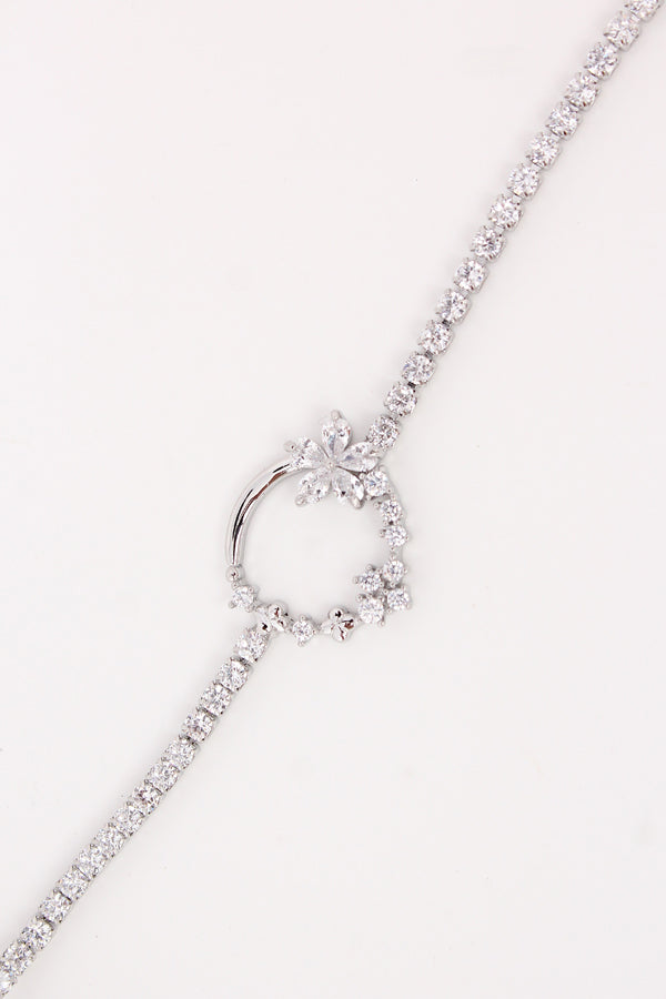 Silver Polish Bracelet With Center Pendant (BR008)