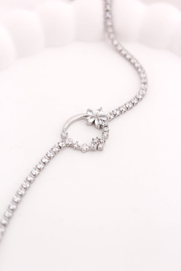 Silver Polish Bracelet With Center Pendant (BR008)