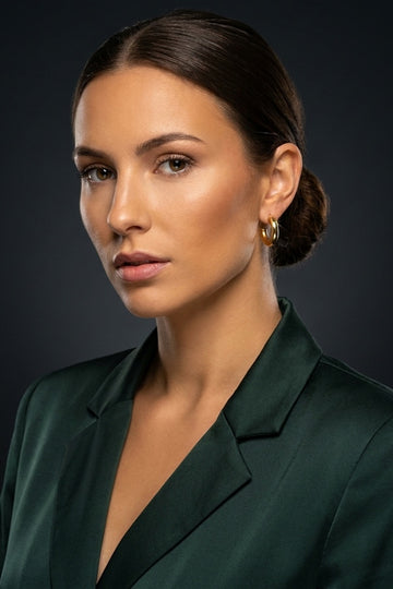 Sleek Classic Half Hoops For Women