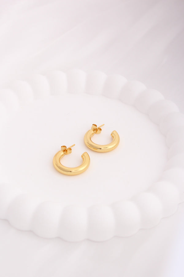 Sleek Classic Half Hoops For Women (ESHP042)