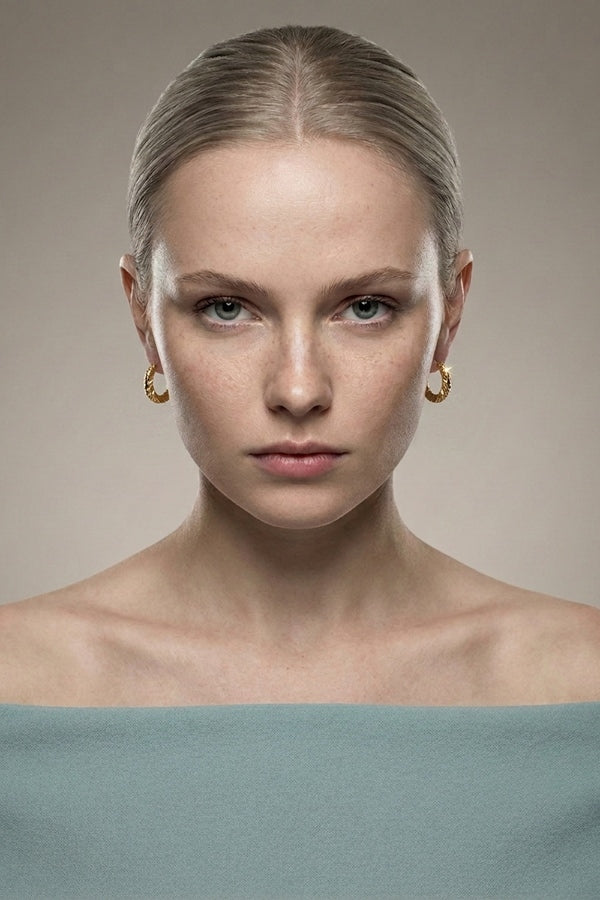 Sleek Twisted Hoops For Women