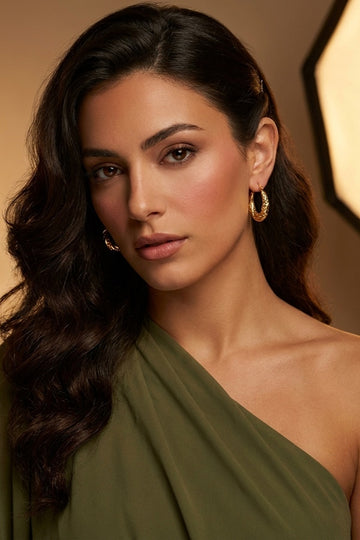 Sophisticated Hoops With Braids For Women