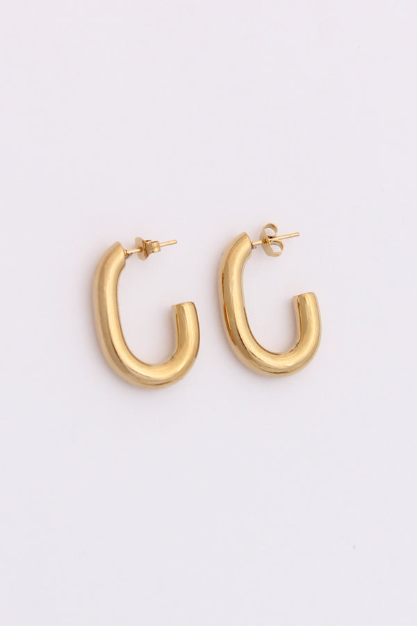Stunning Medium Classic Chunky Hoops For Women (ESHP020)