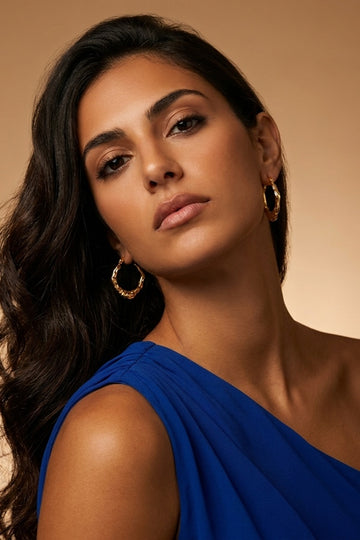 Stylish Hoop In Textured Design For Women