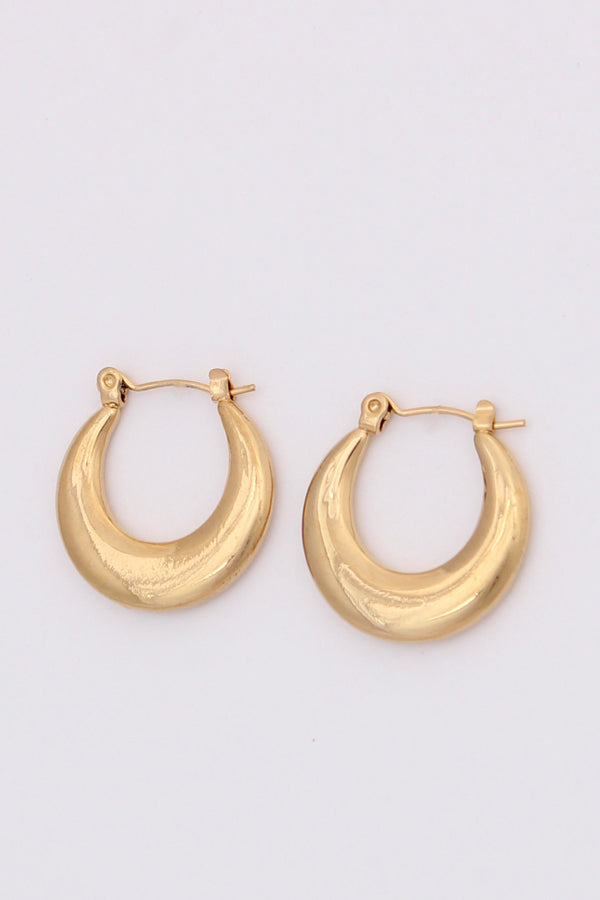Timeless Classic Golden Hoops For Women (ESHP010)