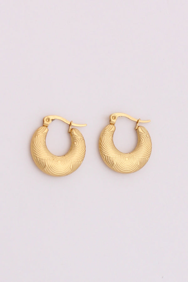 Unique Chunky Printed Hoops For Women (ESHP027)